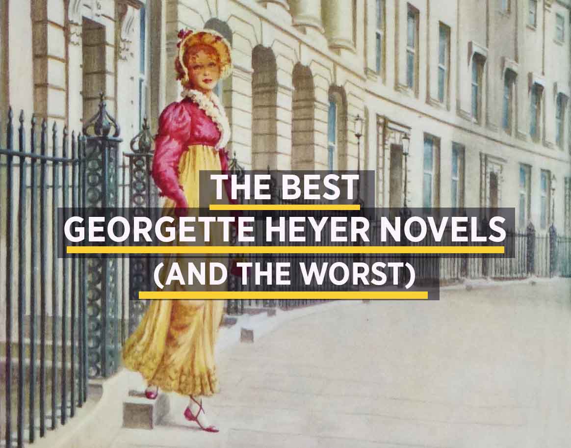 Illustration of regency woman for article on the best Georgette Heyer books