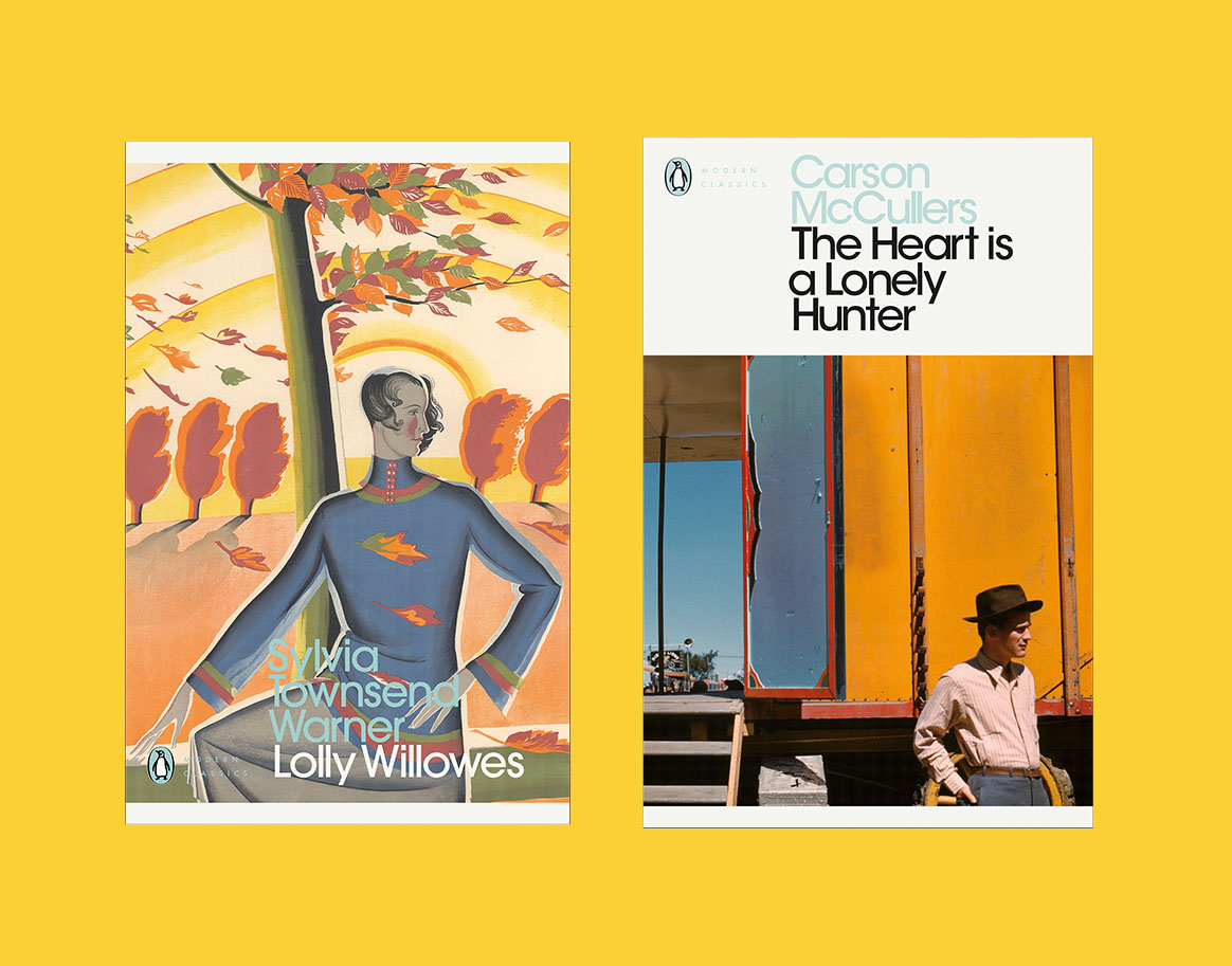 Lolly Willowes and The Heart is a Lonely Hunter book covers
