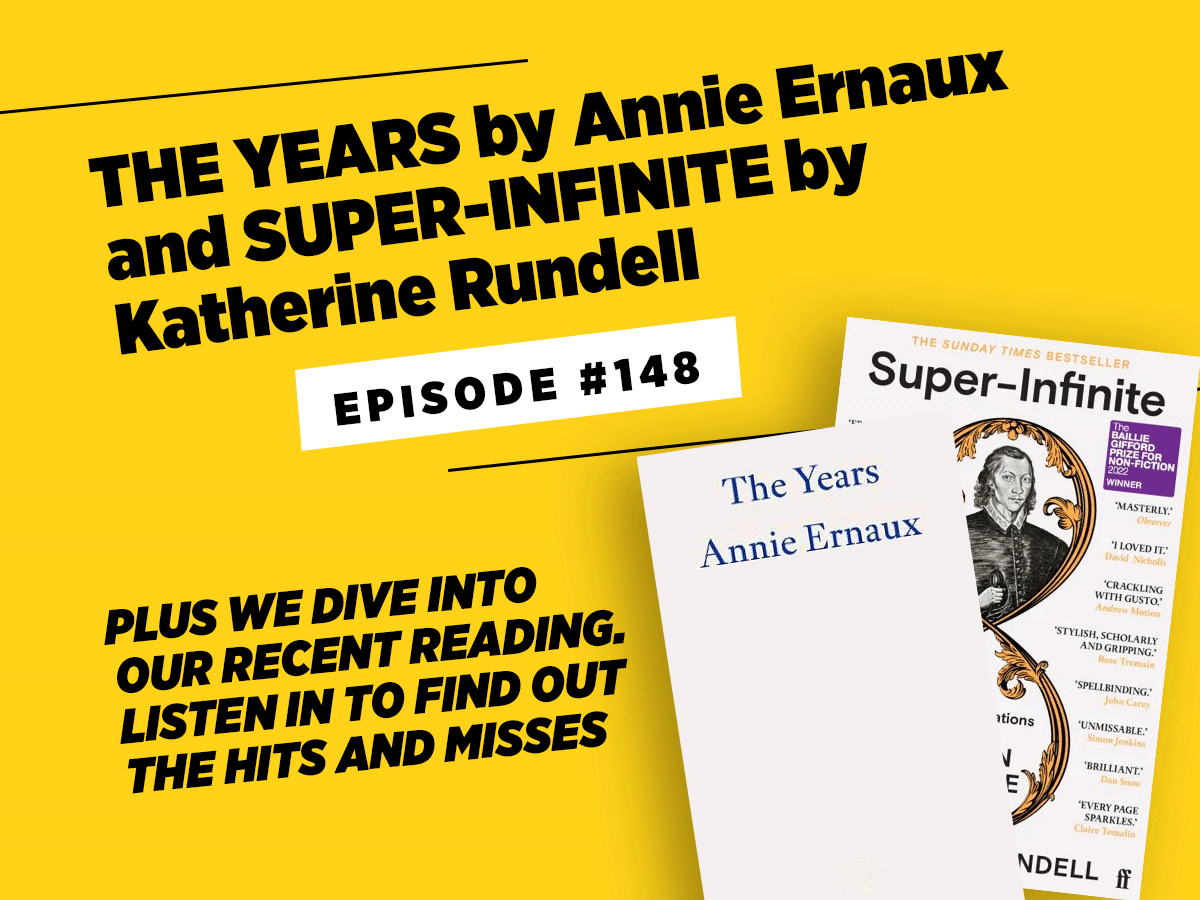 Book Club podcast episode The Years and Super Infinite
